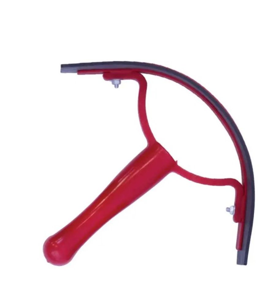 Partrade, Plastic Half Moon Sweat Scrapper with Rubber Blade