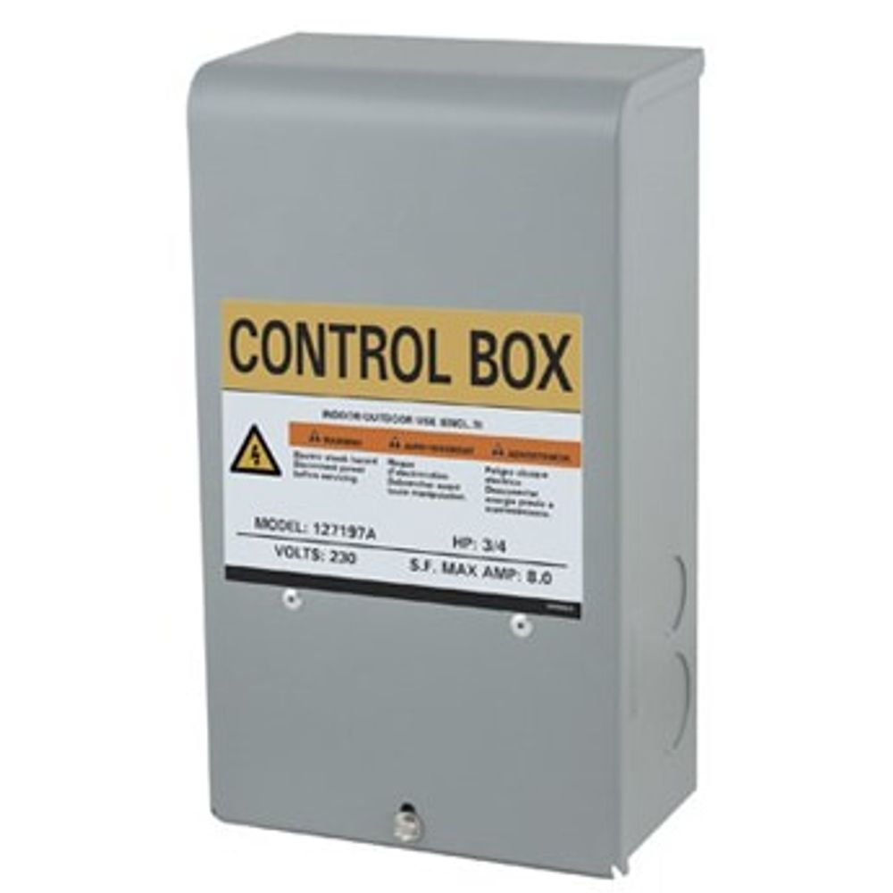 Flint & Walling Control Box for Star G-Series Submersible Pumps, .75 HP, 230V