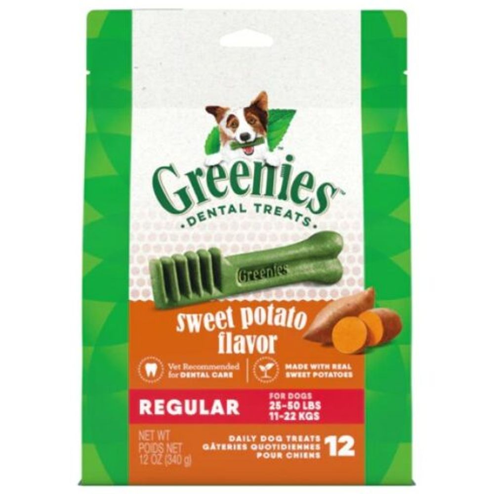 Greenies, Sweet Potato Flavored Dog Dental Treats, 12 oz