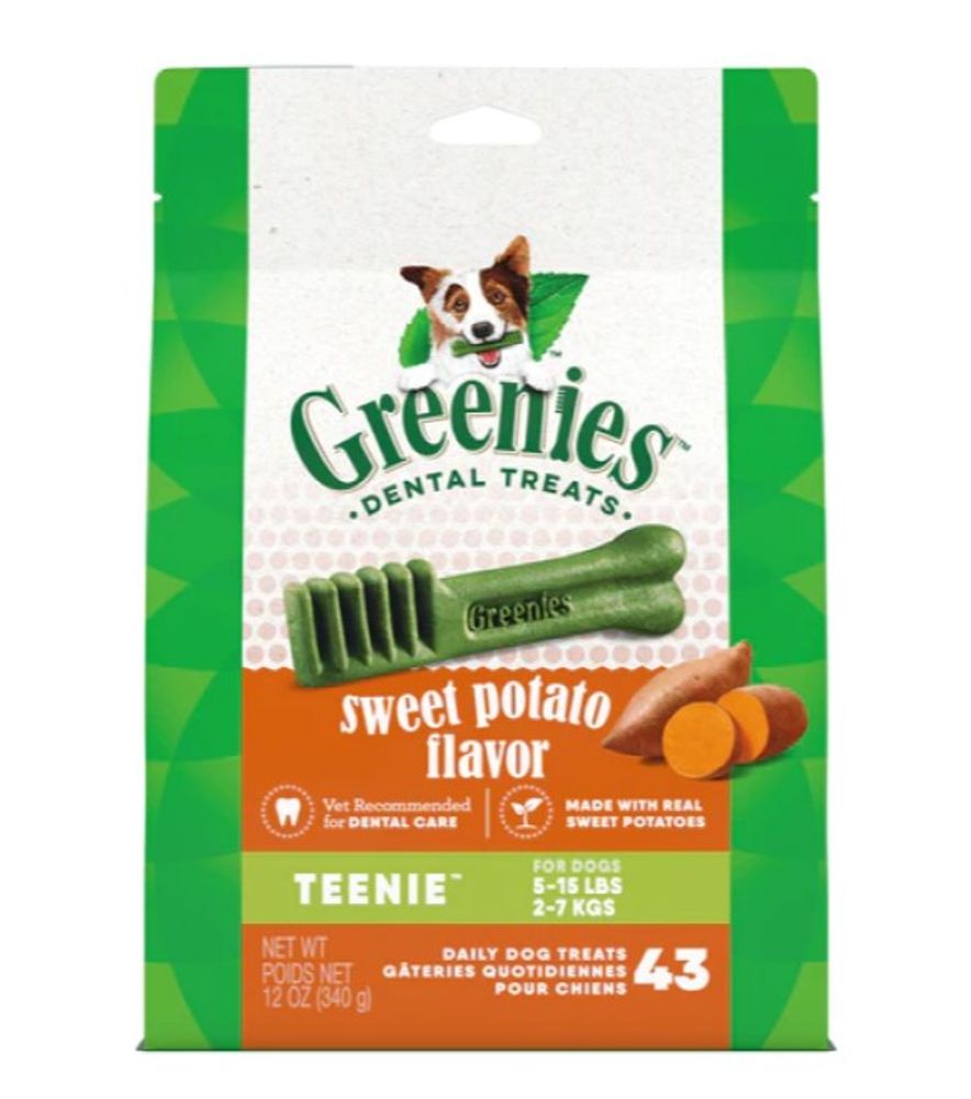 Greenies, Sweet Potato Flavored Dog Dental Treats, 12 oz