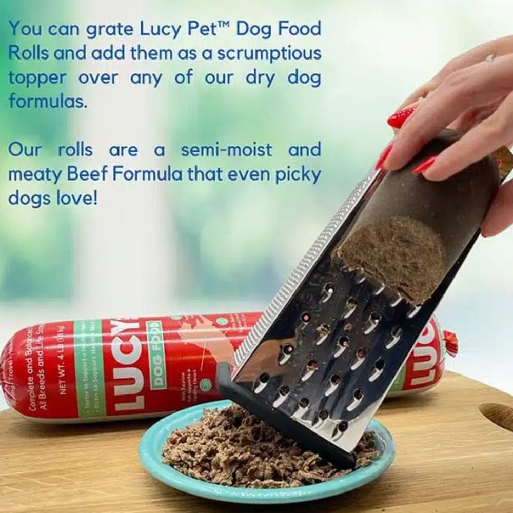 Lucy Pet, Beef Formula Dog Food Roll, 1 lb