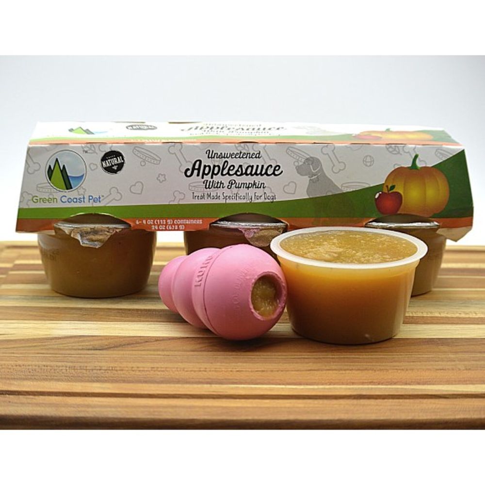 Green Coast Pet, Unsweetened Applesauce with Pumpkin, 6 pk