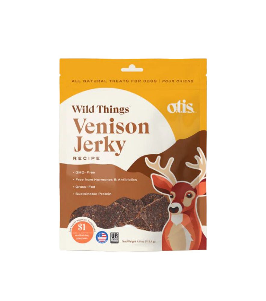 Otis, Wild Things Venison Jerky Dog Treats, 4 oz