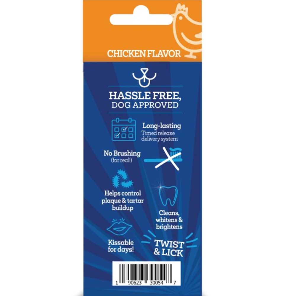 Vetality, Chicken Flavor Brush Free Twist & Lick Oral Gel for Dogs