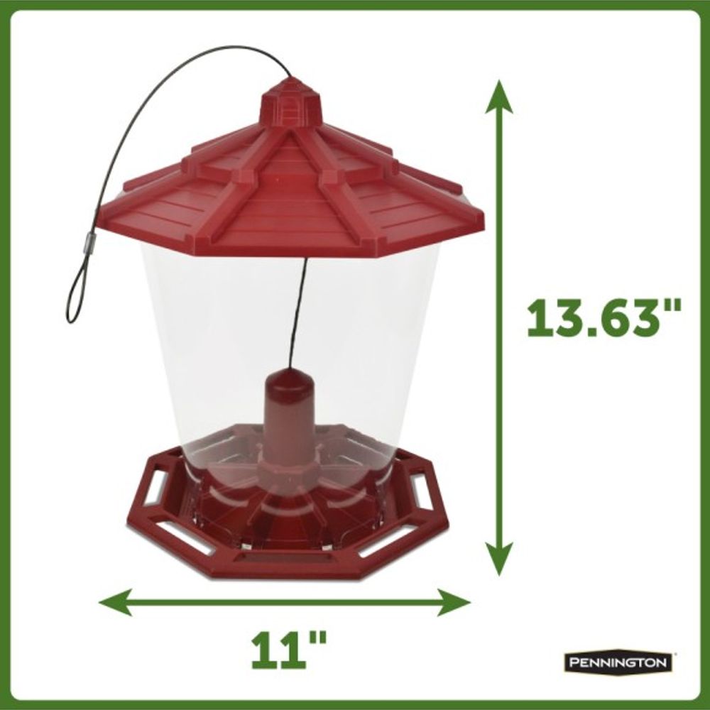 Pennington, Smart Recycled Grand Ecozebo Bird Feeder, 10 lb