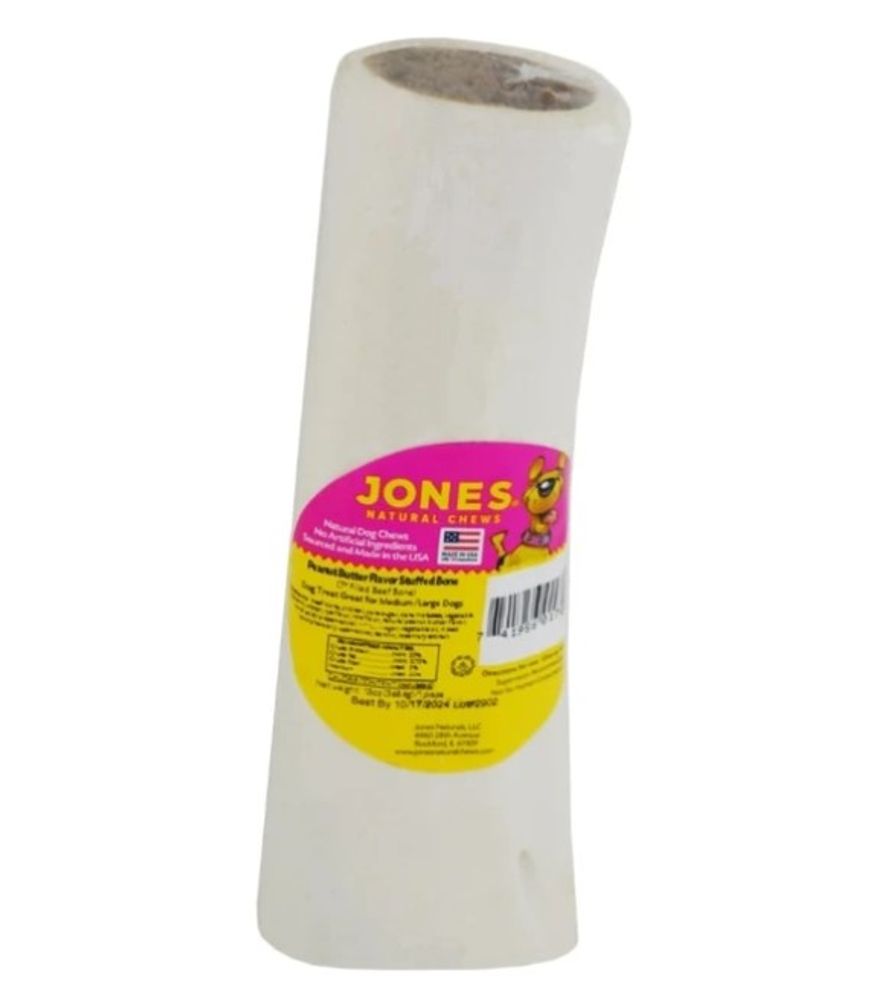 Jones, 7" Cheezy Bacon Stuffed Bone Dog Treat