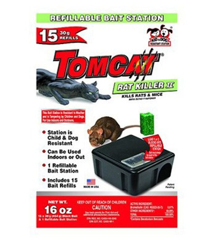 Tomcat Rat Killer Bait Station, Refillable