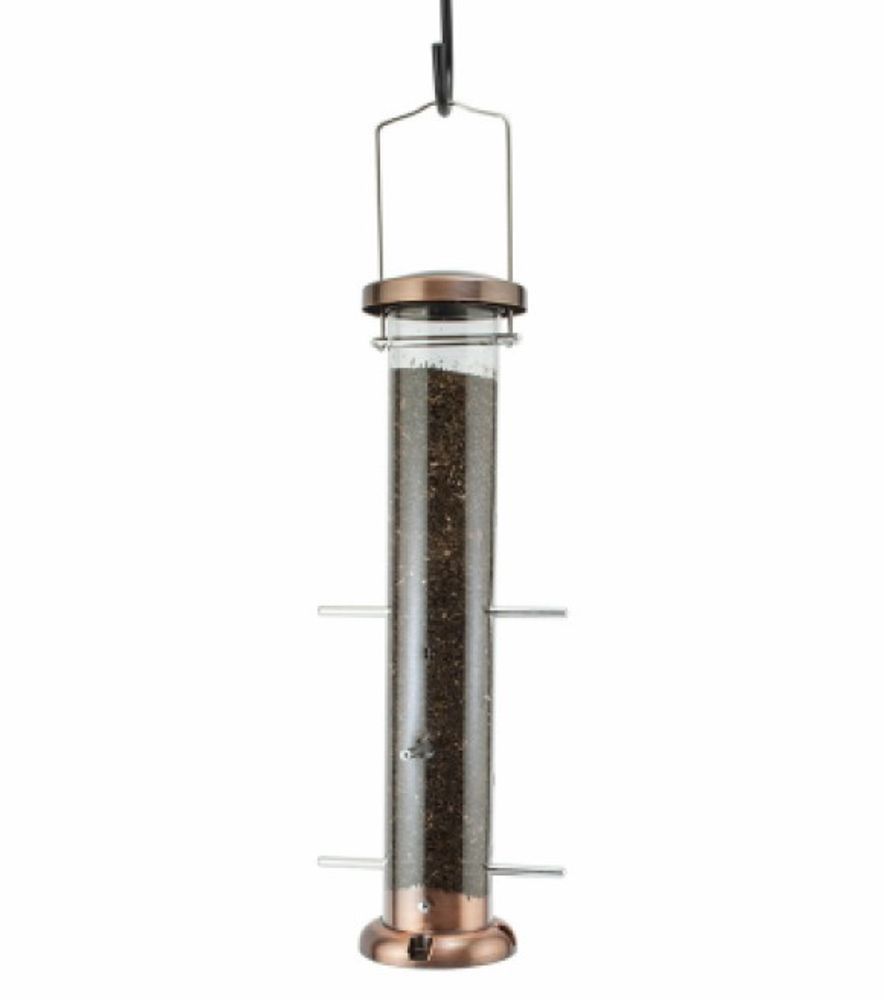 Audubon, 6 Port Copper Nyjer Thistle Finch Tube Feeder