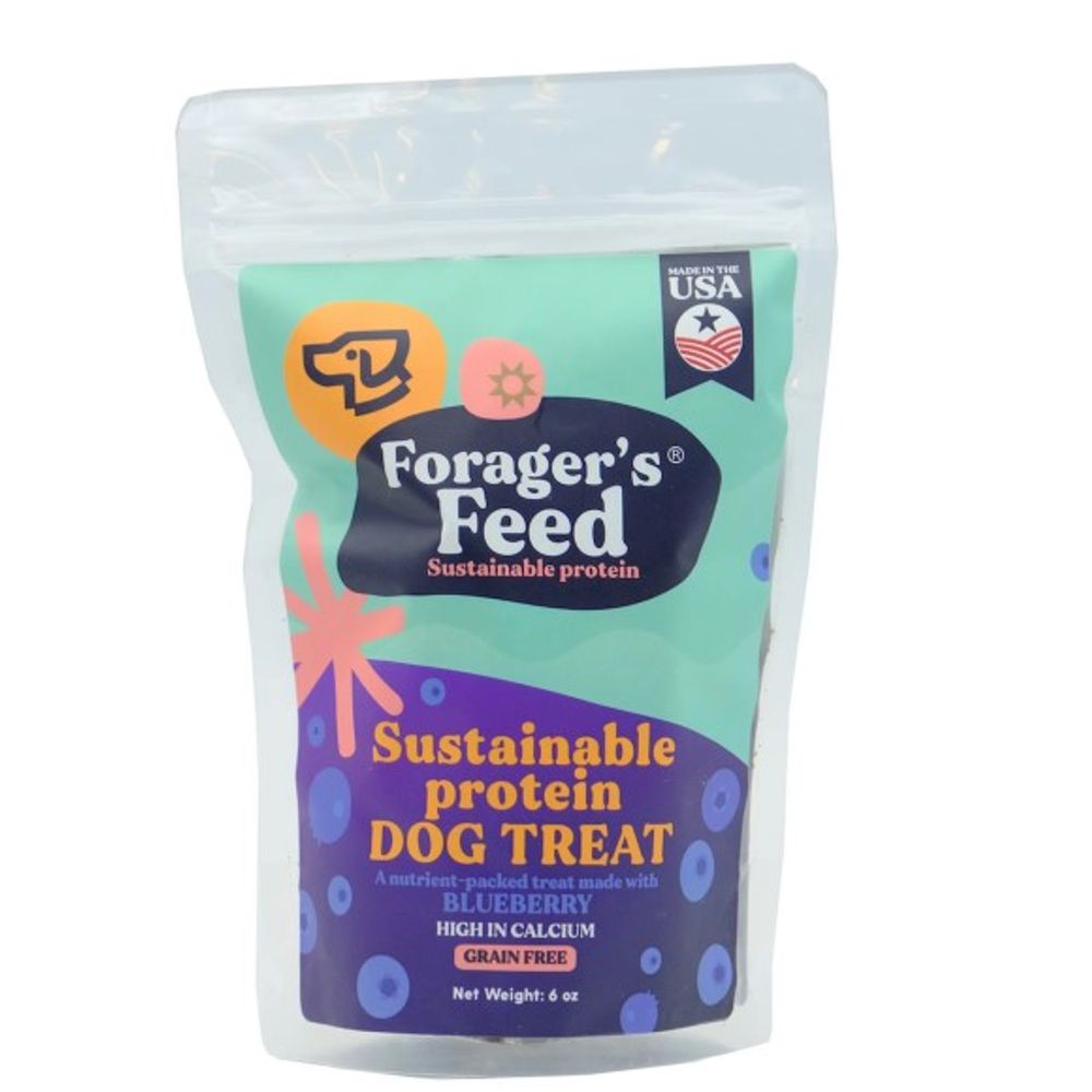 Forager's Feed, Sustainable Insect Protein and Blueberry Dog Treat, 6 oz