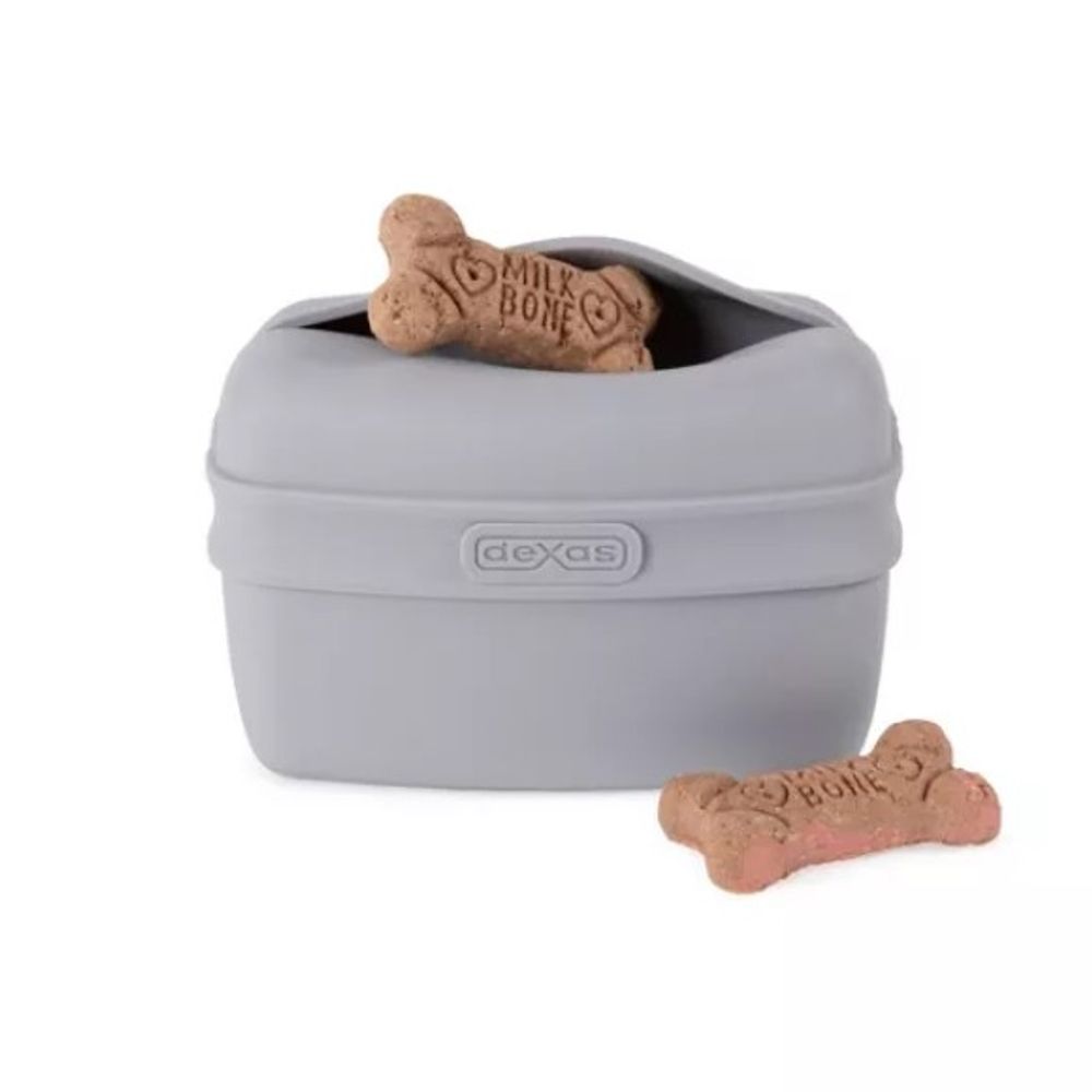 Dexas, Gray Pooch Pouch Clip-On Treat Container