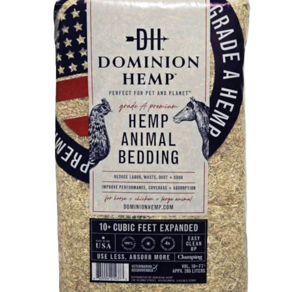 Dominion Hemp, Large Animal Hemp Bedding, 285 L
