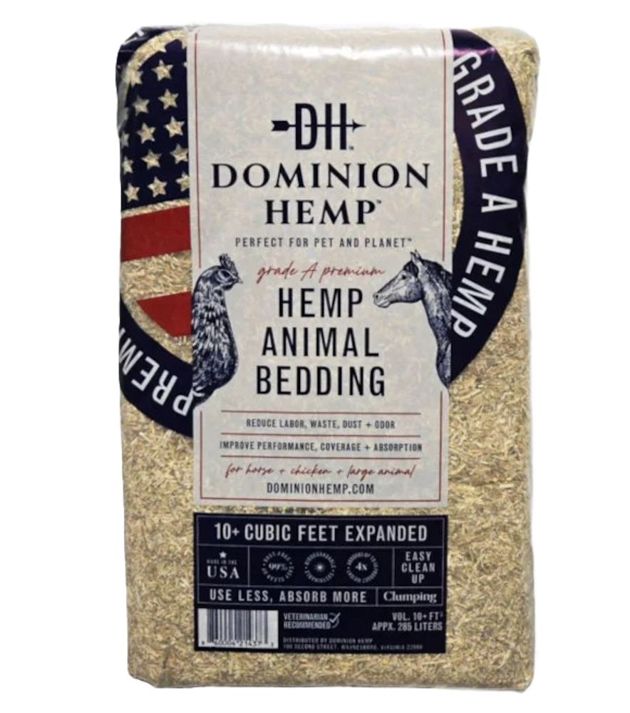 Dominion Hemp, Large Animal Hemp Bedding, 285 L