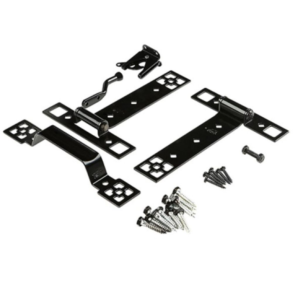 National Hardware, Black Craftsman Style Gate Suite Kit