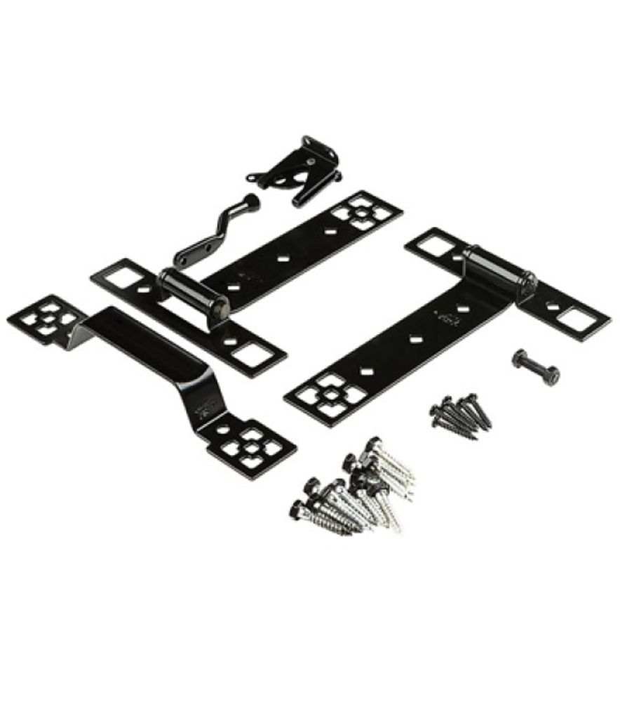 National Hardware, Black Craftsman Style Gate Suite Kit