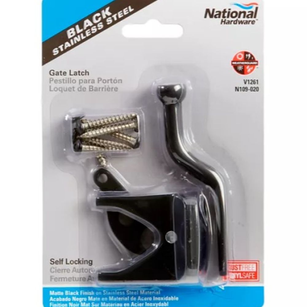 National Hardware, Black Automatic Gate Latch