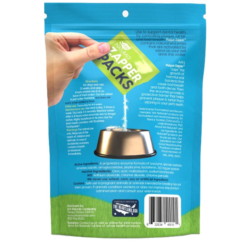 Ark Naturals, Small / Medium Brushless Plaque-Zapper Pouches, 30 ct