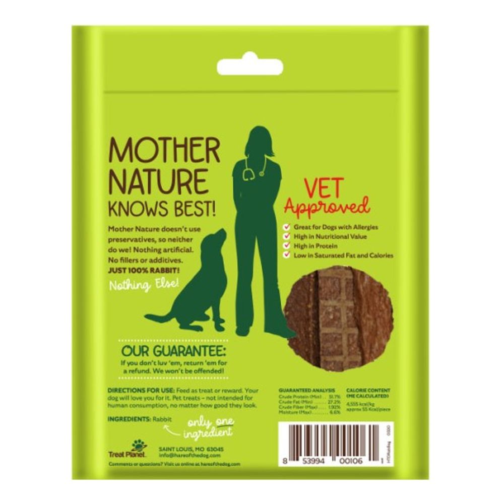 Hare Of The Dog, Rabbit Jerky Dog Treats, 3.5 oz