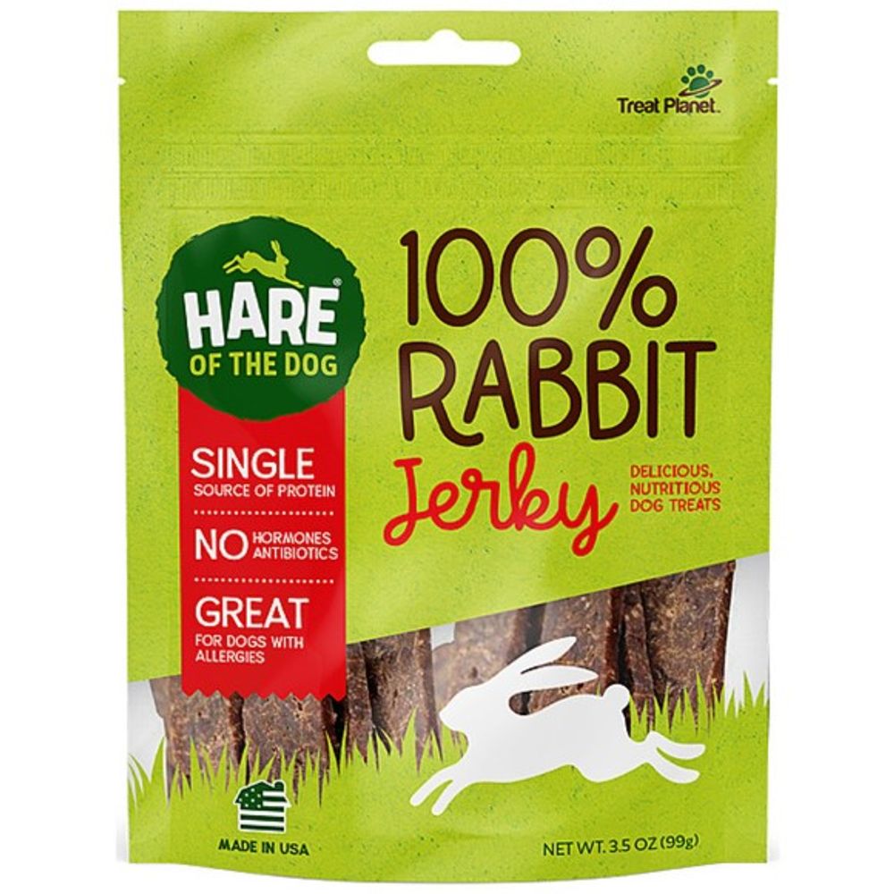 Hare Of The Dog, Rabbit Jerky Dog Treats, 3.5 oz