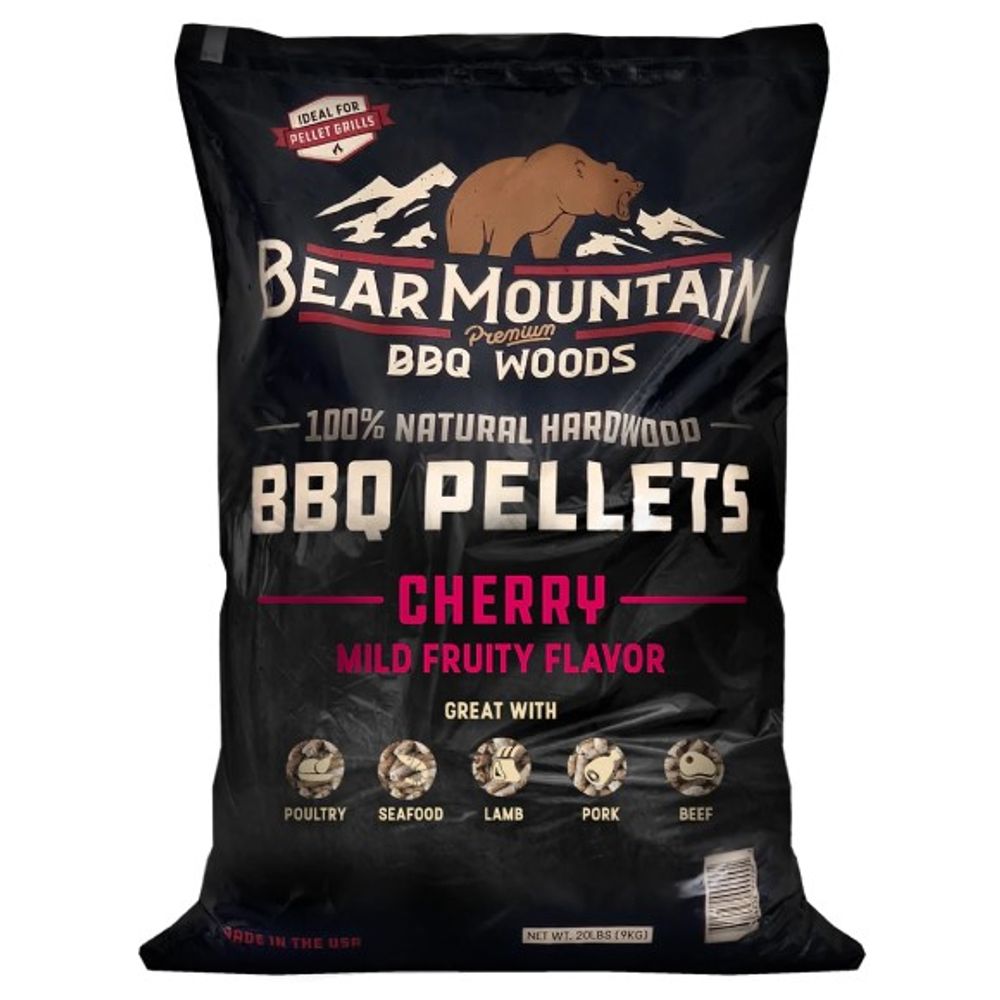 Bear Mountain, Cherry BBQ Wood Pellets, 20 lb