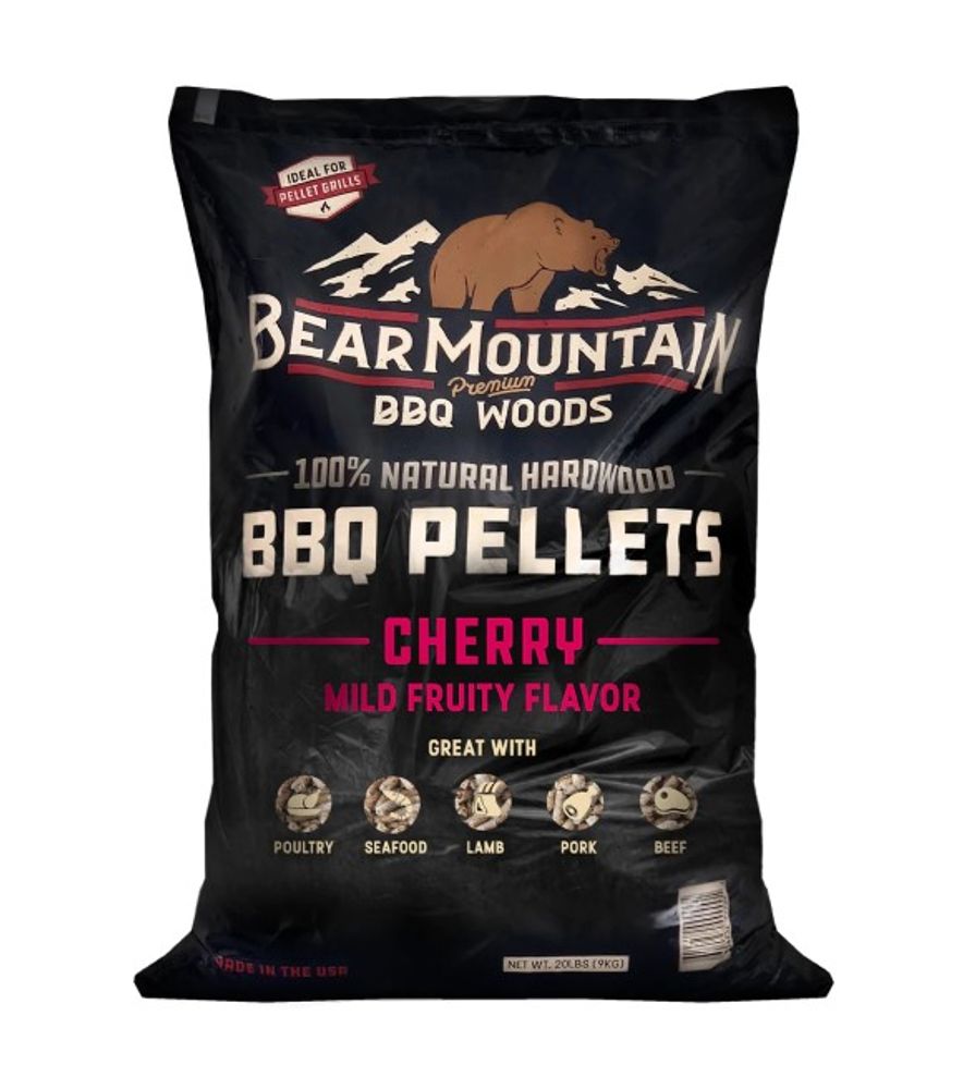 Bear Mountain, Cherry BBQ Wood Pellets, 20 lb