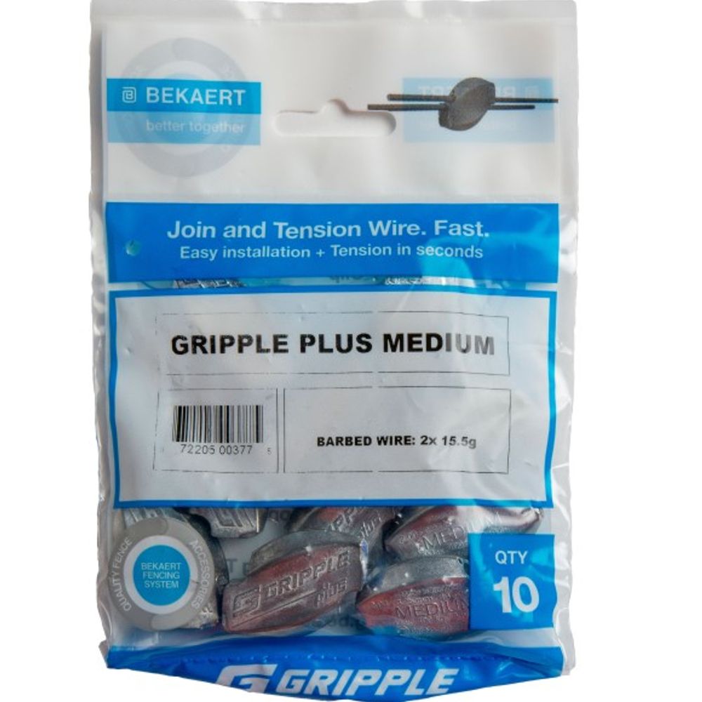 Bekaert, Gripple Plus Medium Wire Connectors, 10 pk