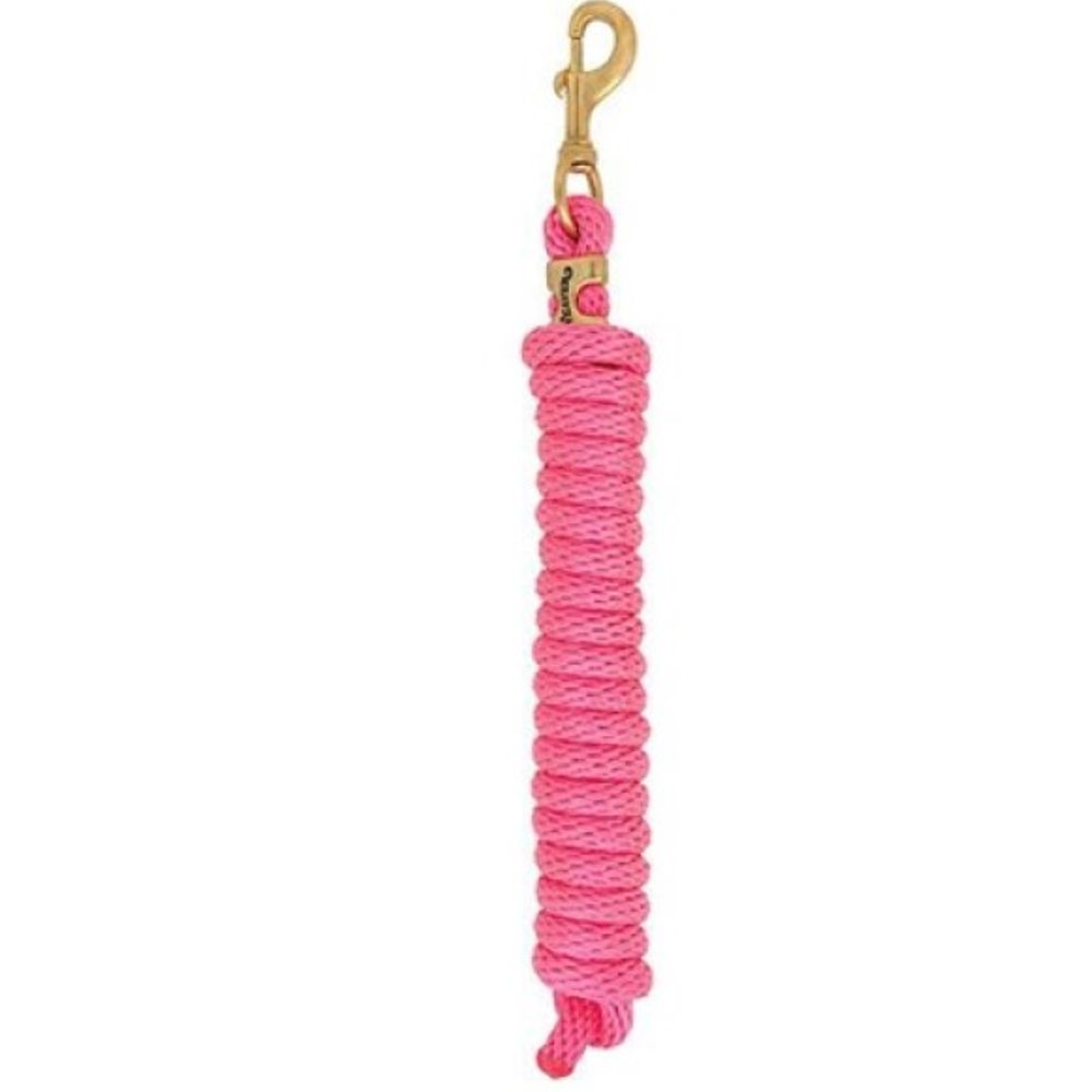 Weaver, Pink 10' Poly Lead Rope with a Solid Brass 225 Snap