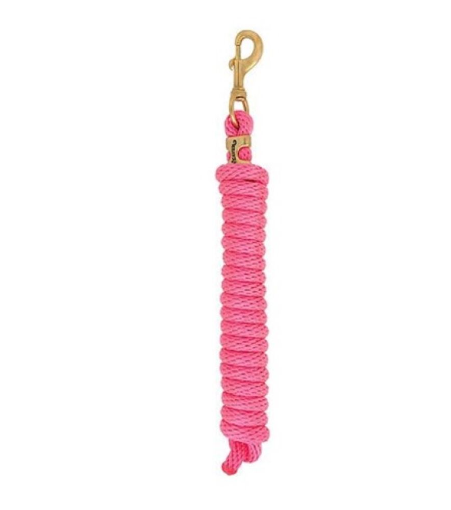 Weaver, Pink 10' Poly Lead Rope with a Solid Brass 225 Snap
