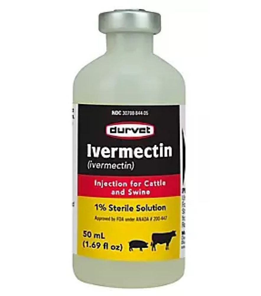Durvet, Ivermectin Injection 1%, 50 ml