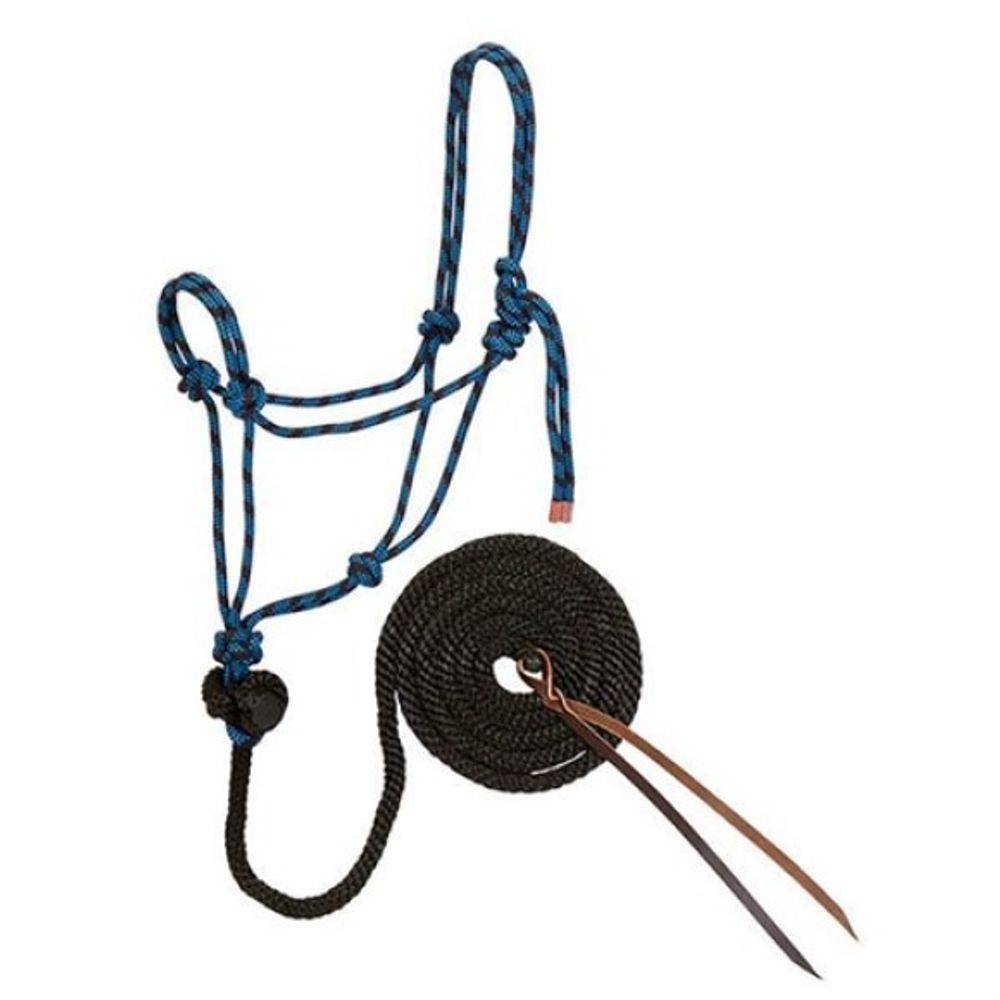 Weaver, Black & Blue Diamond Braid Rope Haler & Lead
