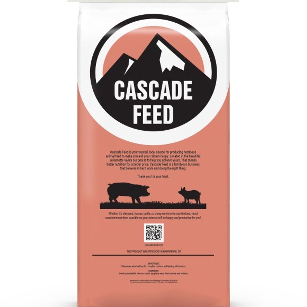 Cascade Feed, 16% Hog Grower Pellet, 50 lb