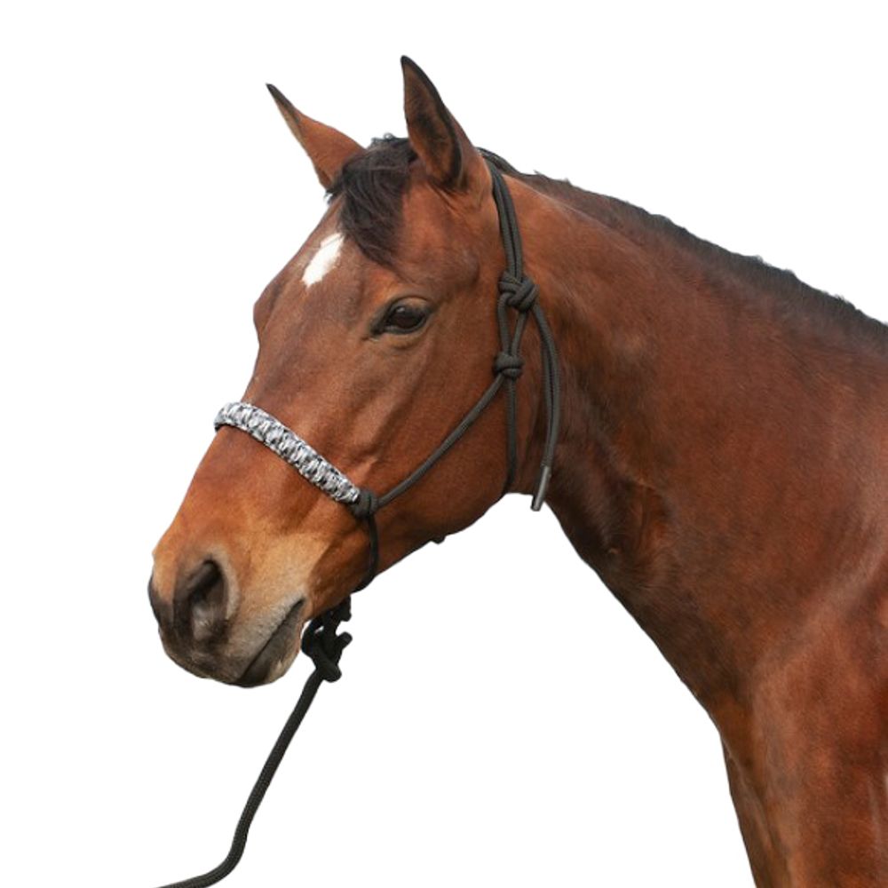 Cashel, Black Camo Braided Rope Halter & Lead Rope 