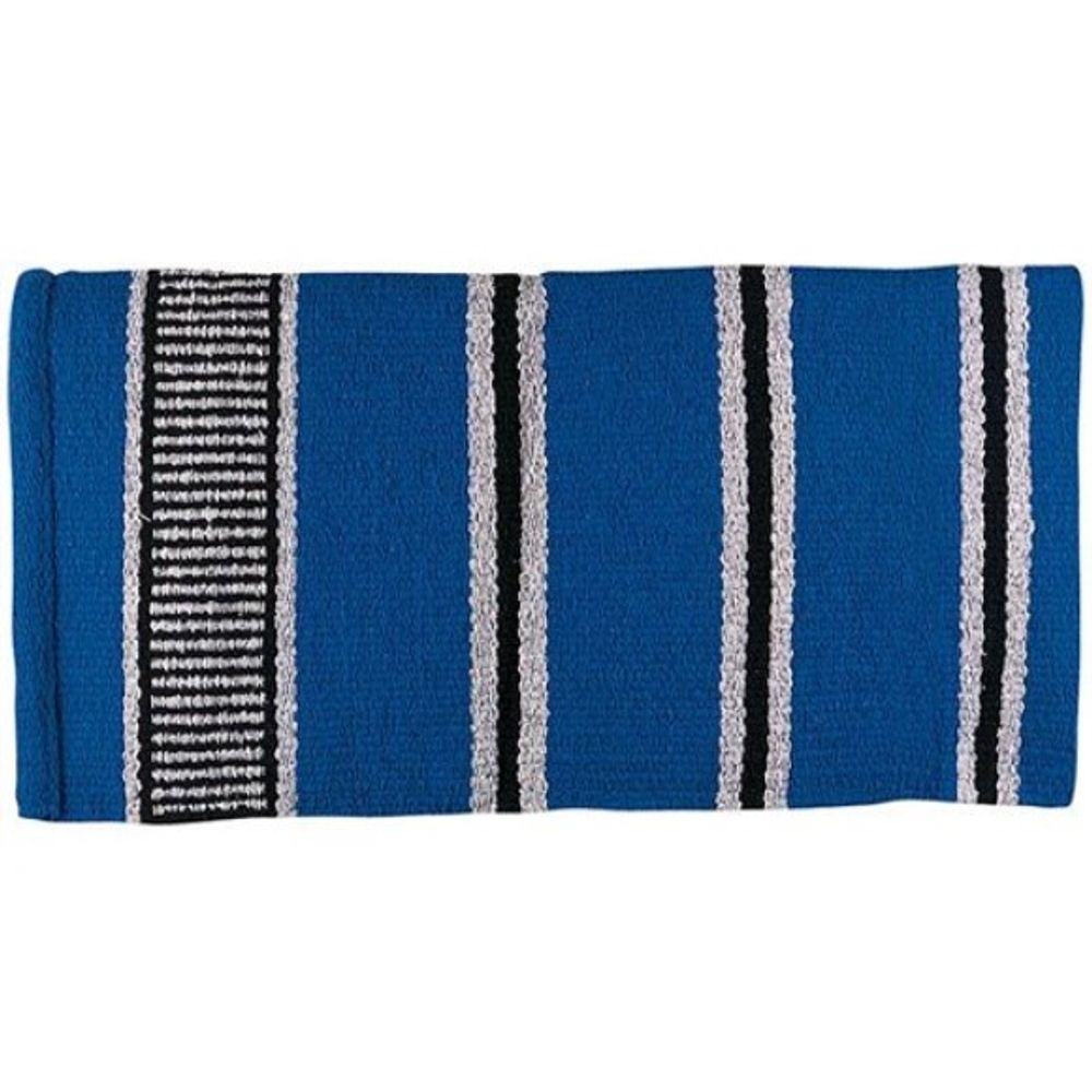 Weaver, Blue/Gray/Black Double Weave Saddle Blanket