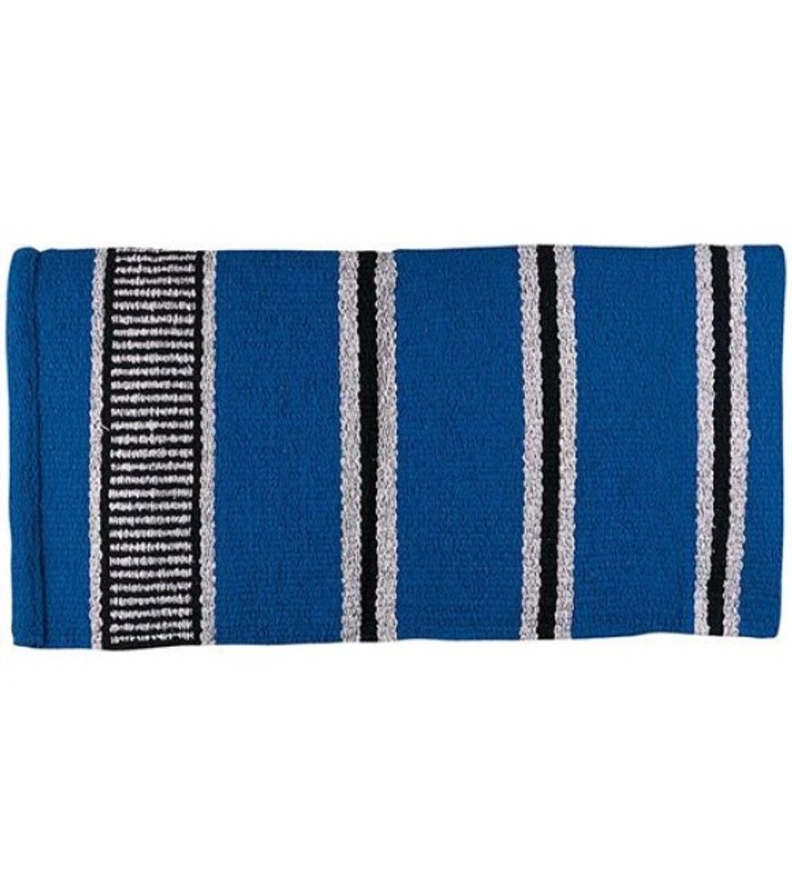 Weaver, Blue/Gray/Black Double Weave Saddle Blanket