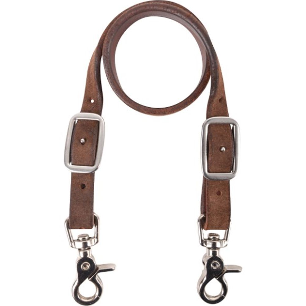 Martin Saddlery, Chocolate Roughtout Wither Strap with Skirting Leather