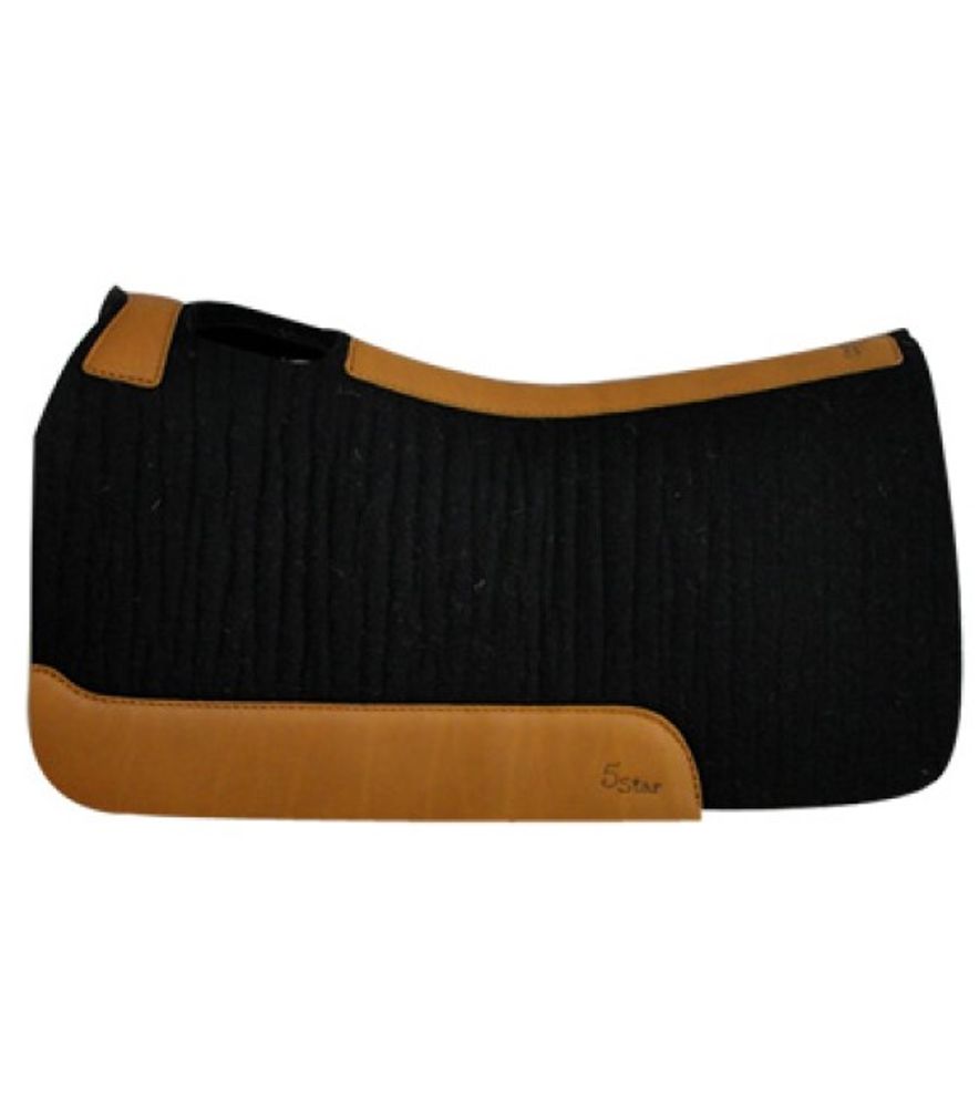 5 Star Equine Products, Black Barrel Racer Saddle Pad, 3/4" x 30" x 28"