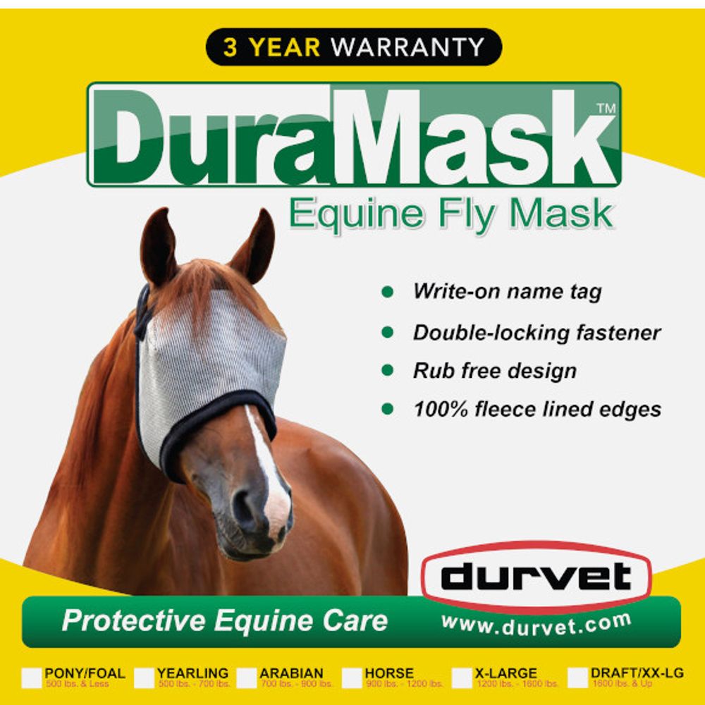 Durvet, DuraMask No Ear Fly Mask