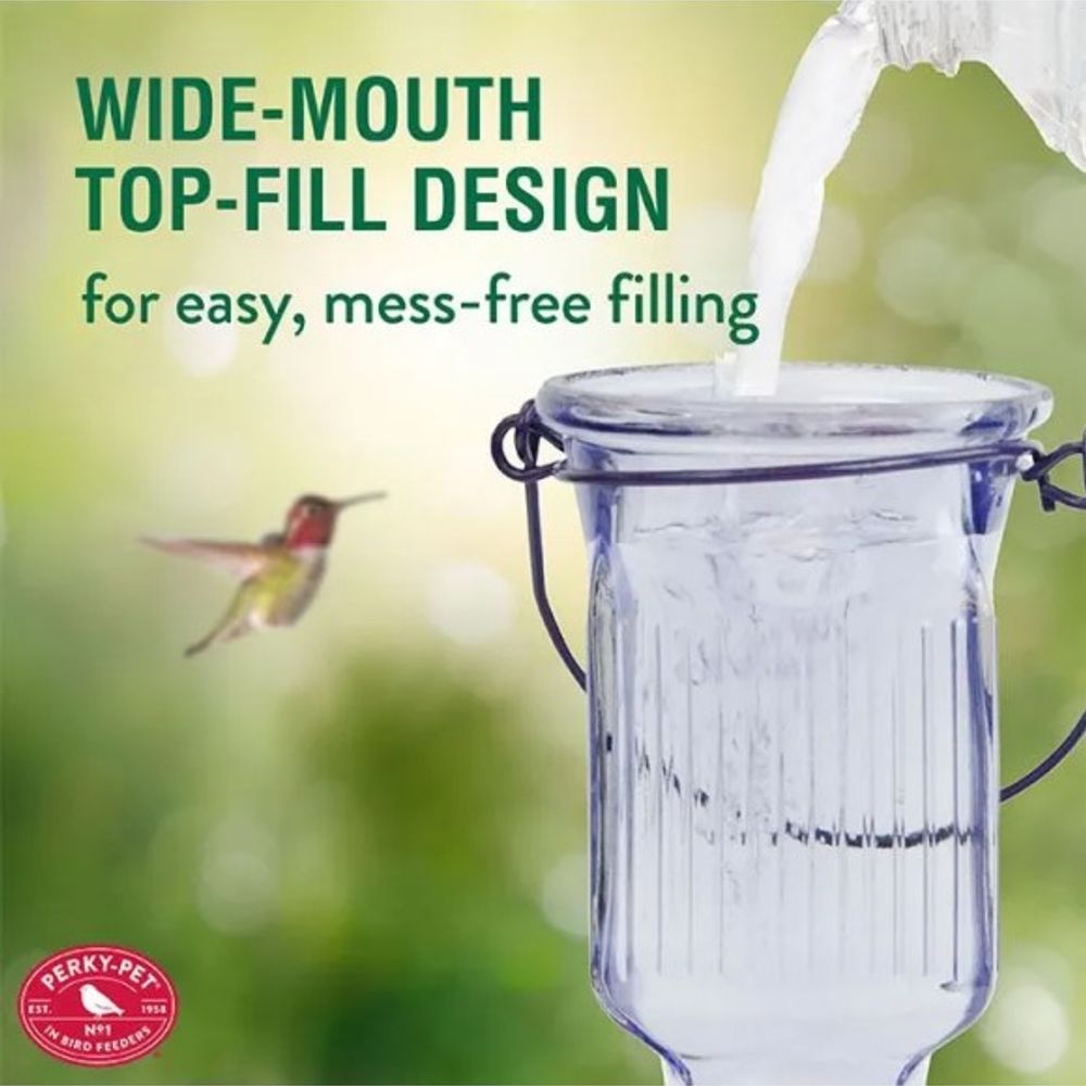 Perky-Pet, Lavender Field Top Fill Hummingbird Feeder, 16 oz