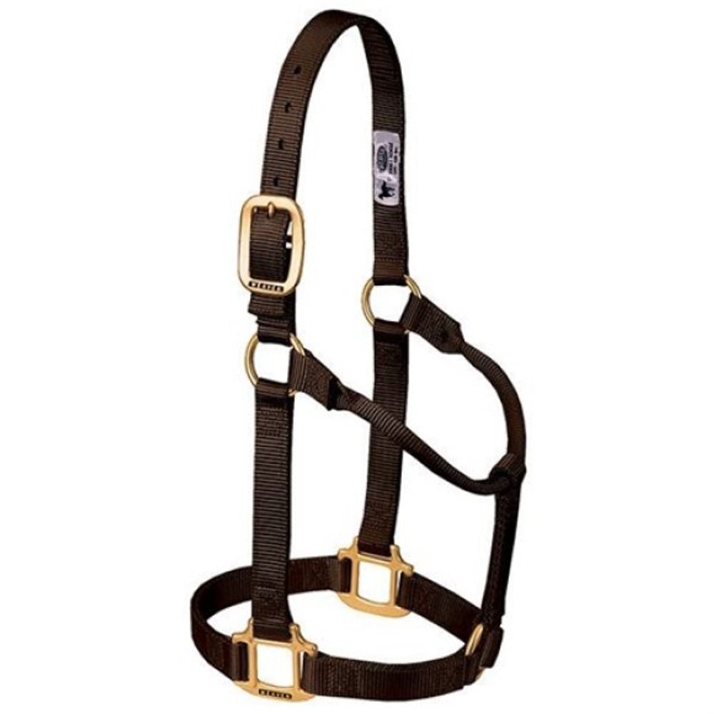 Weaver, 1" Brown Average Original Non-Adjustable Halter 