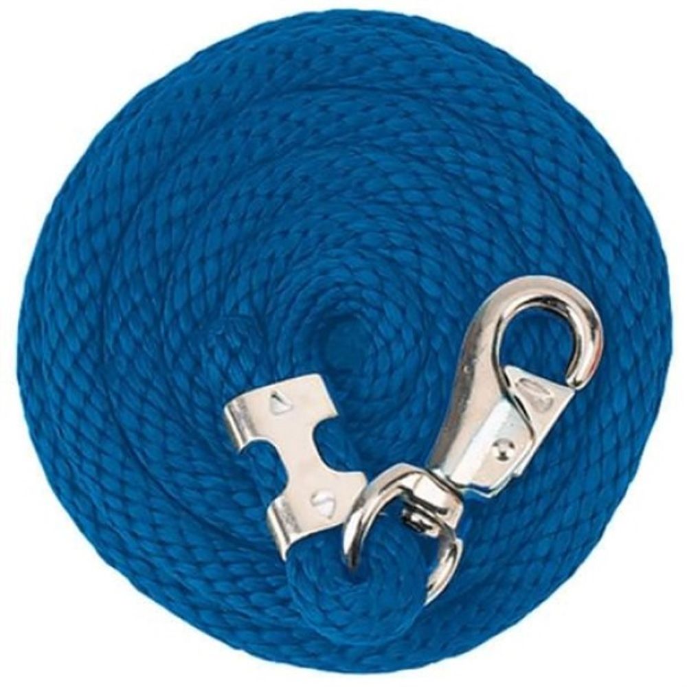 Weaver, Blue 10' Poly Lead Rope with Nickle Plated Bull Snap     