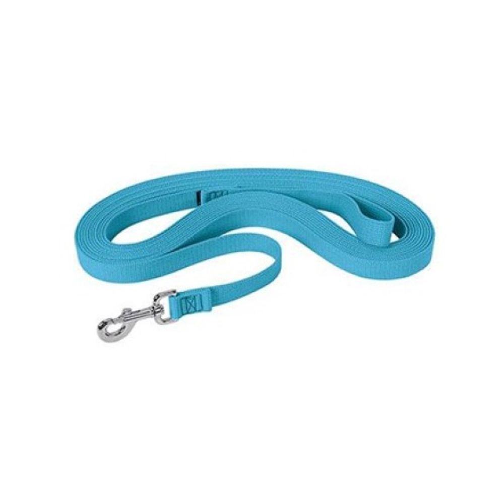 Weaver, 30' Hurricane Blue Flat Cotton Lunge Line with Nickle Snap