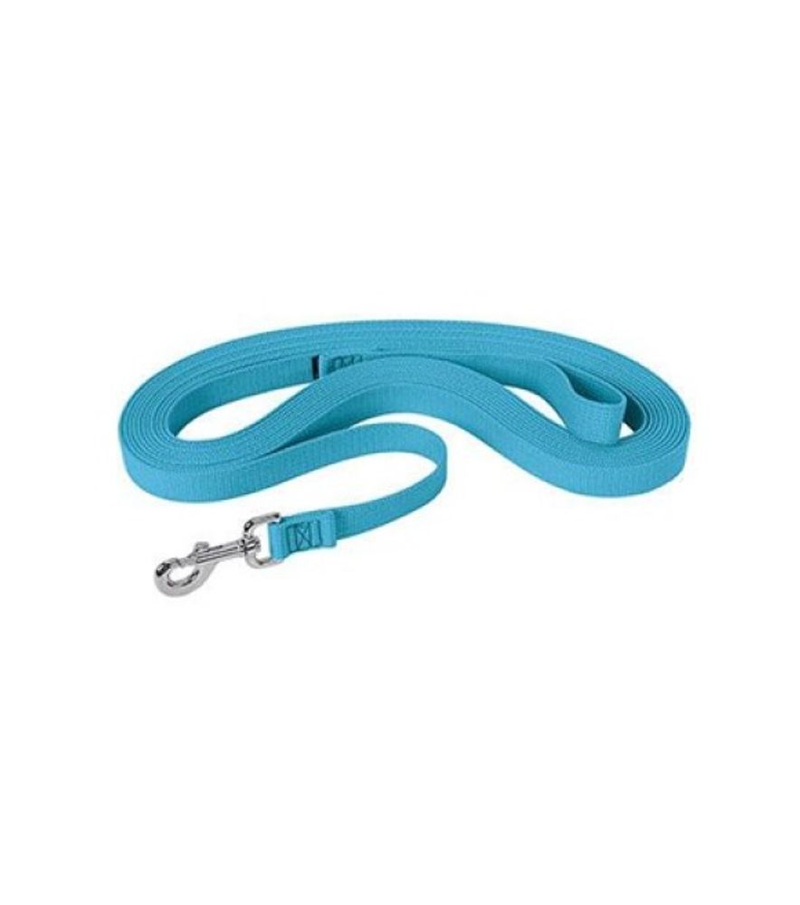 Weaver, 30' Hurricane Blue Flat Cotton Lunge Line with Nickle Snap