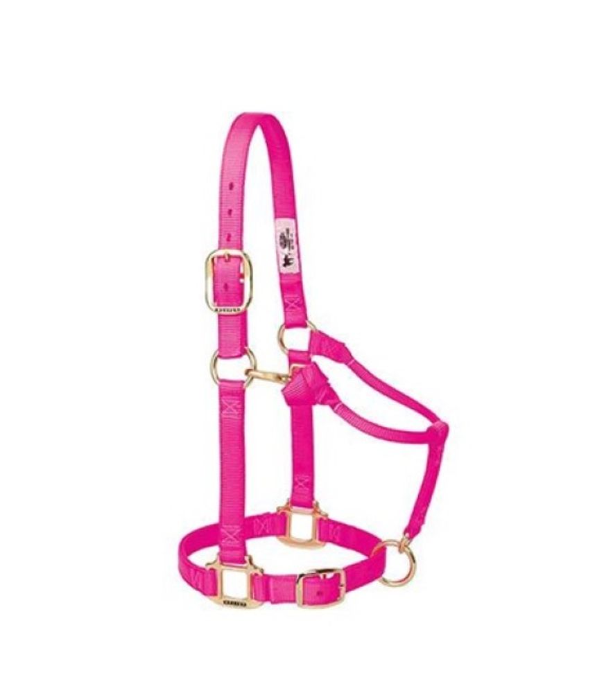 Weaver, 1" Diva Pink Average Original Adjustable Chin & Throat Snap Halter