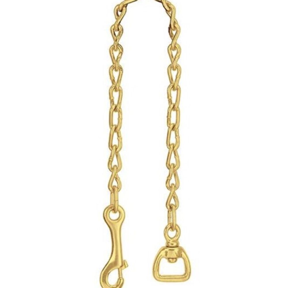 Weaver, 24" Brass Plated Barcoded 724 Lead Chain