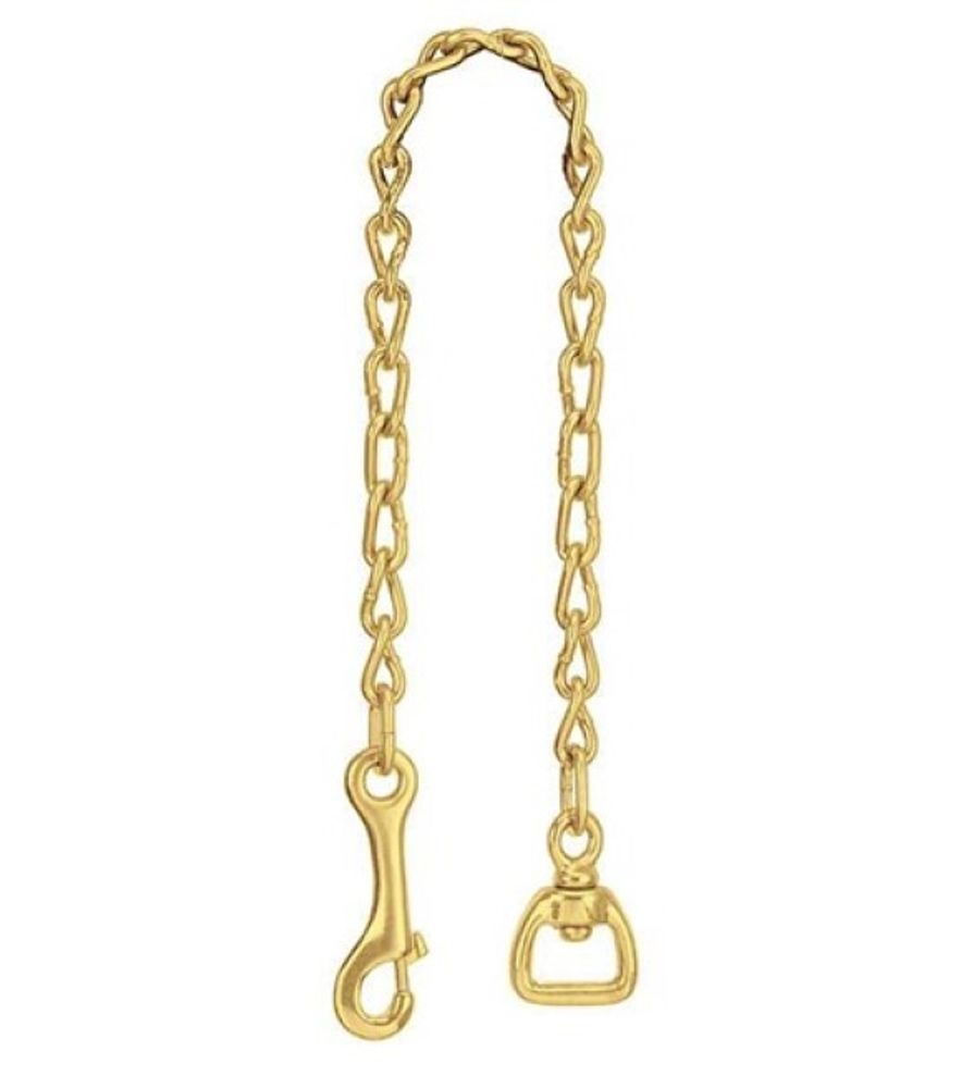 Weaver, 24" Brass Plated Barcoded 724 Lead Chain