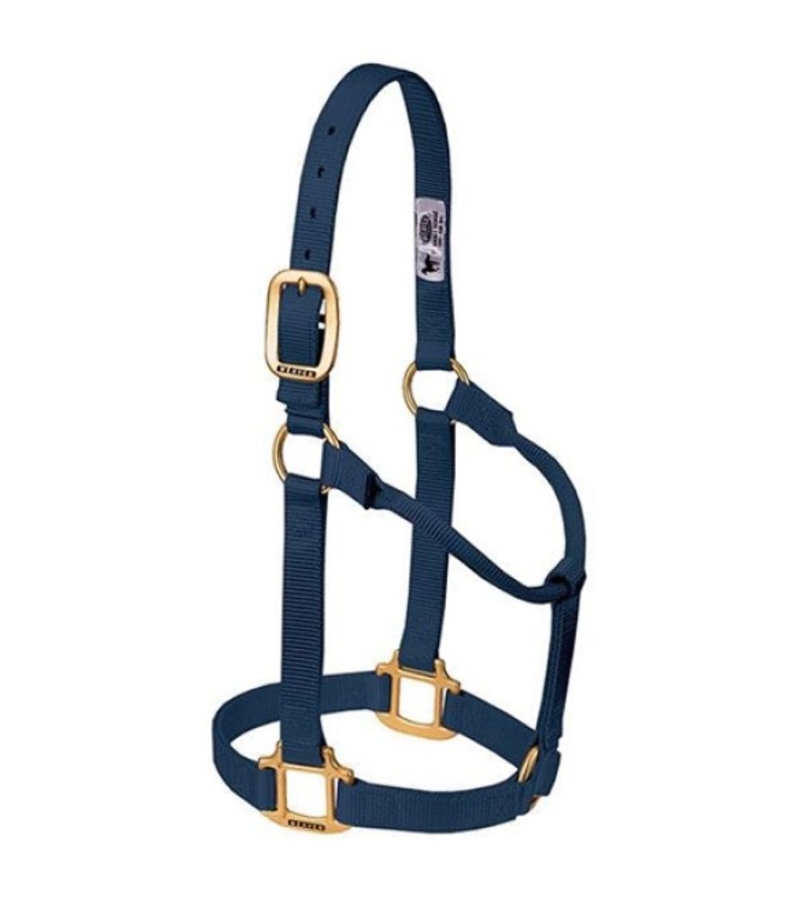 Weaver, 1" Navy Average Original Non-Adjustable Halter