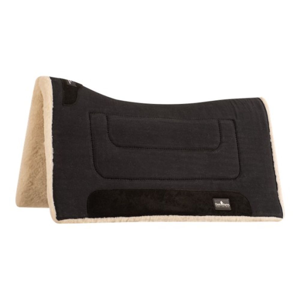 Classic Equine, Black Performance Trainer Saddle Pad, 31" x 33" 