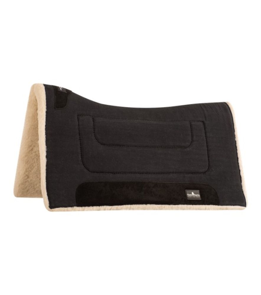 Classic Equine, Black Performance Trainer Saddle Pad, 31" x 33"