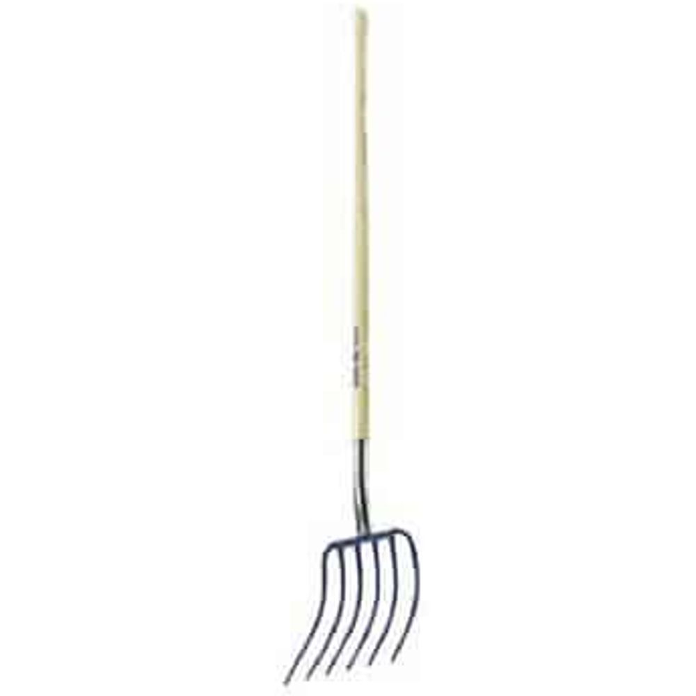 Ames Forged Steel Manure Fork, 6 Tine, 38 in.
