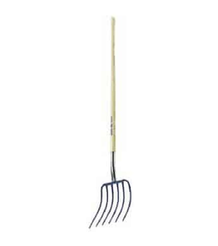 Ames Forged Steel Manure Fork, 6 Tine, 38 in.