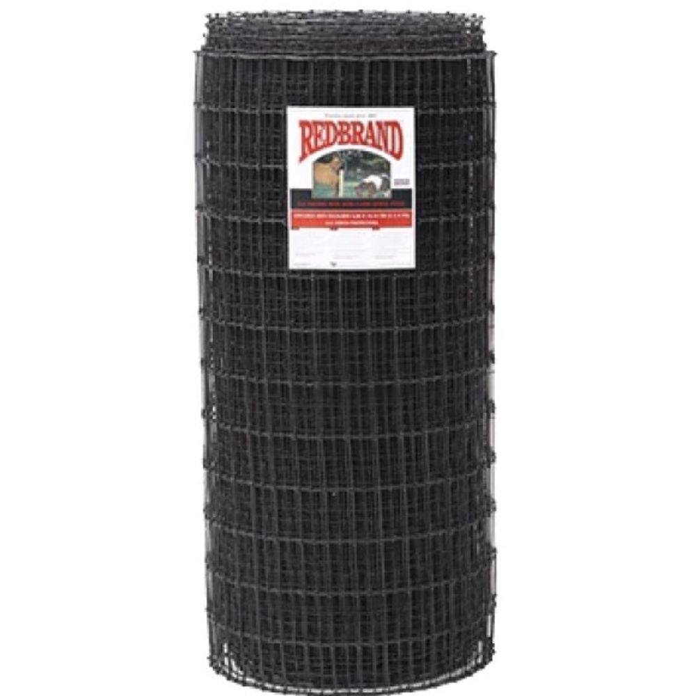 Red Brand, 48 in x 200 ft Black Non-Climb Horse Fence